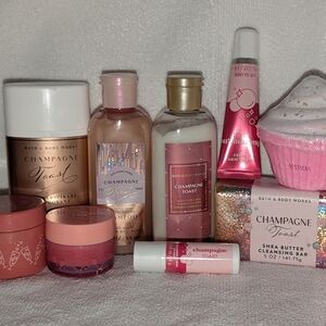 Bath & Body Works Champagne Toast Collection - New - Travel Size and Lip Care